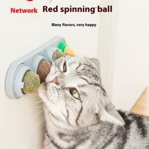 Rotating Catnip Wall Ball for Cats Rotating Catnip Wall Ball for Cats